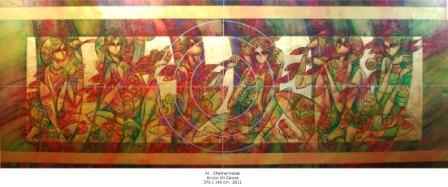 افتتاح نمایشگاه نقاشی های علی افتخاری نسب در گالری «ساربان»