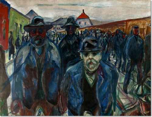 تکرار؛ کارگران در راهِ خانه‌ی ادوارد مونش/ خوانش تصویر شماره‌ی دوازدهم